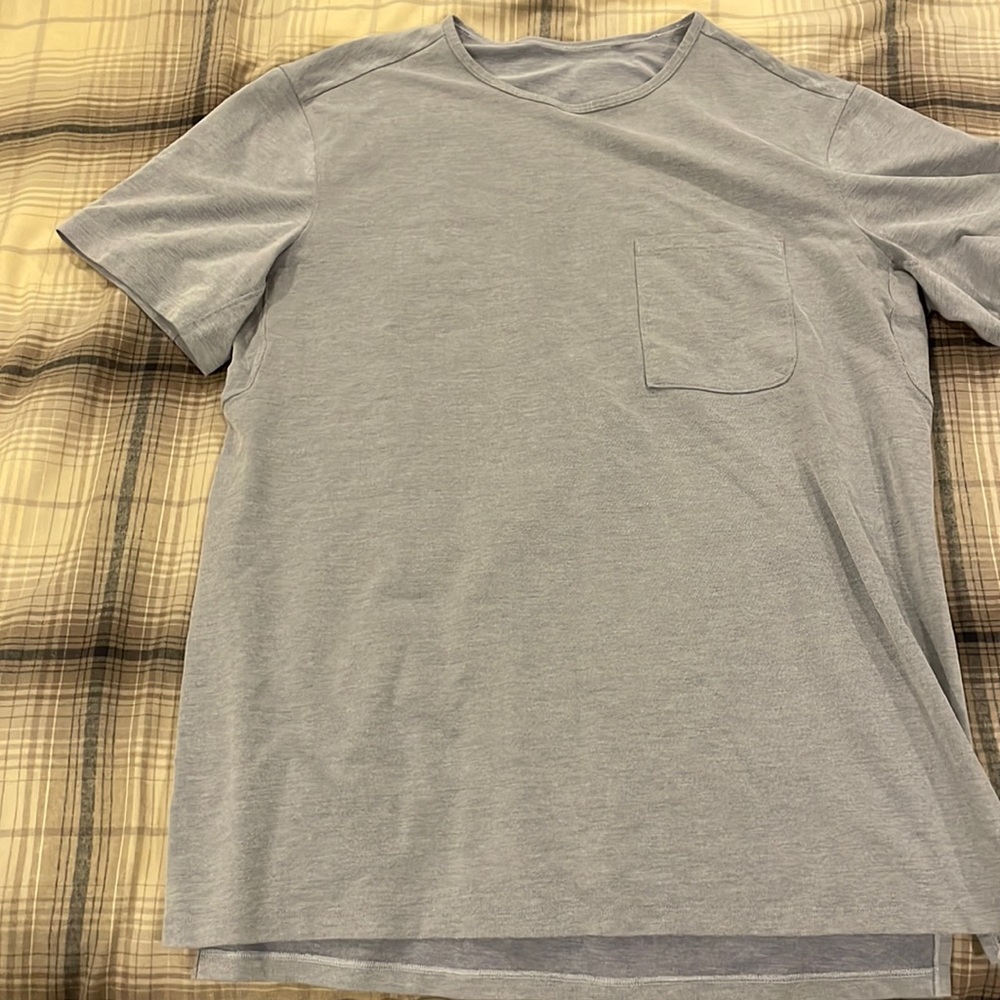 Heathered blue lululemon T-shirt